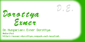 dorottya exner business card